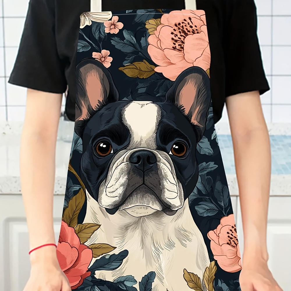 French Bulldog Floral Apron -  - Home Cooking For Dogs review and price