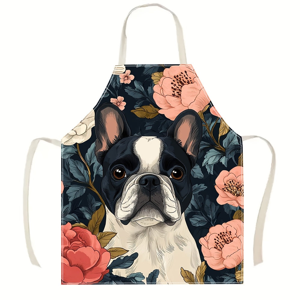 French Bulldog Floral Apron -  - Home Cooking For Dogs review and price