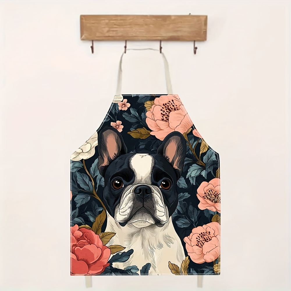 French Bulldog Floral Apron -  - Home Cooking For Dogs review and price