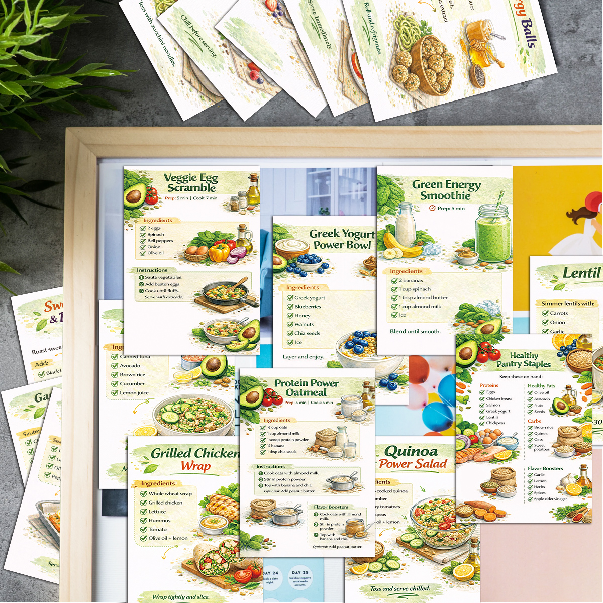 24pcs Cooking Recipe Cards Wit - Home Cooking Recipes review and price