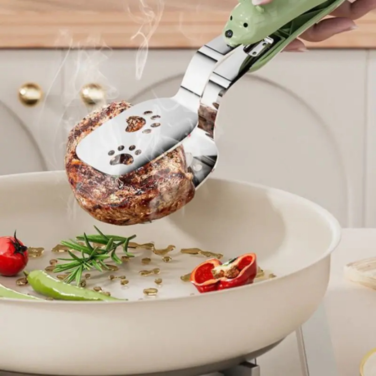 1/2pcs Bear Fish Tongs Flipper - Home Cooking Utensils review and price