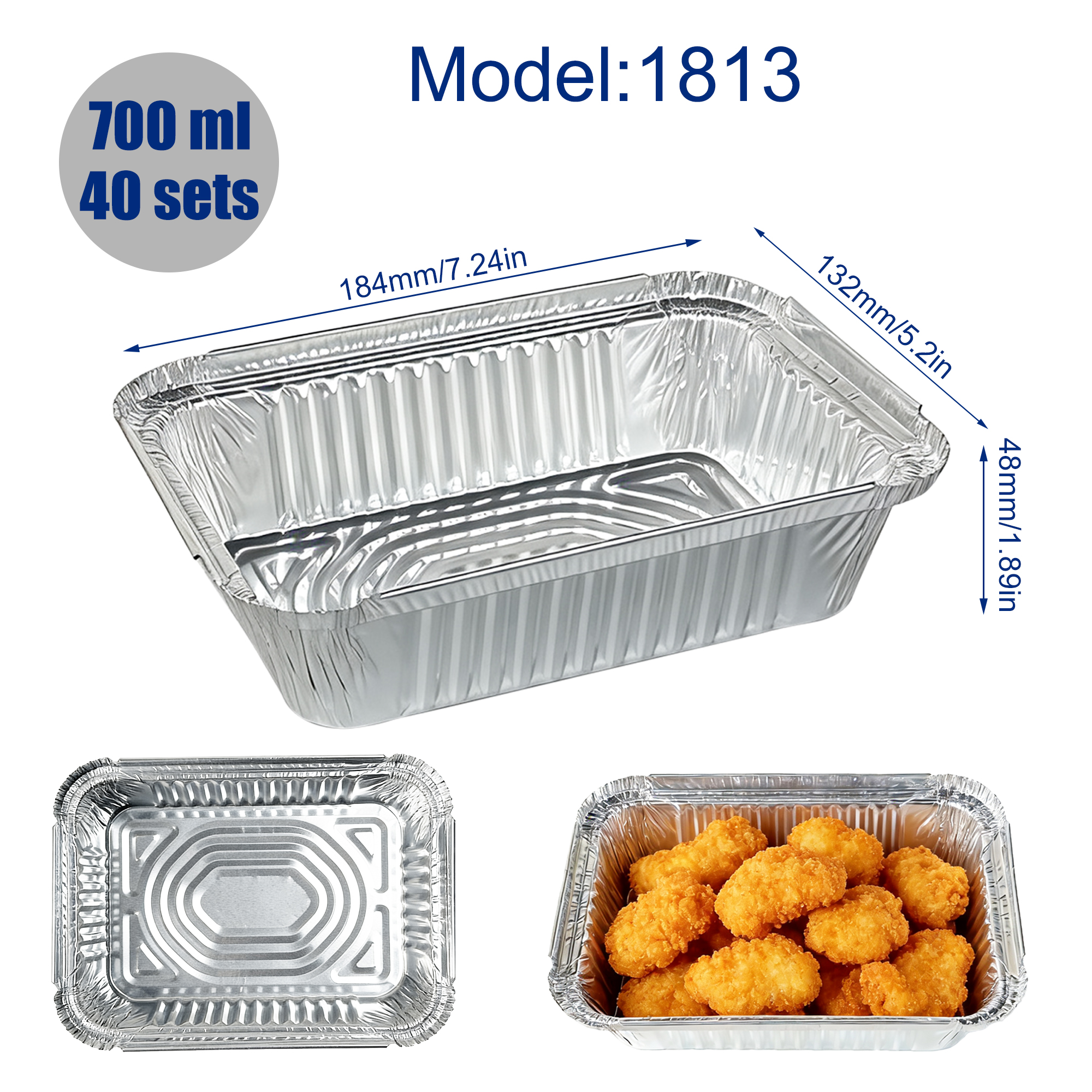 40 Containers + 40 Lids, Silve - Home Cooking Meal review and price