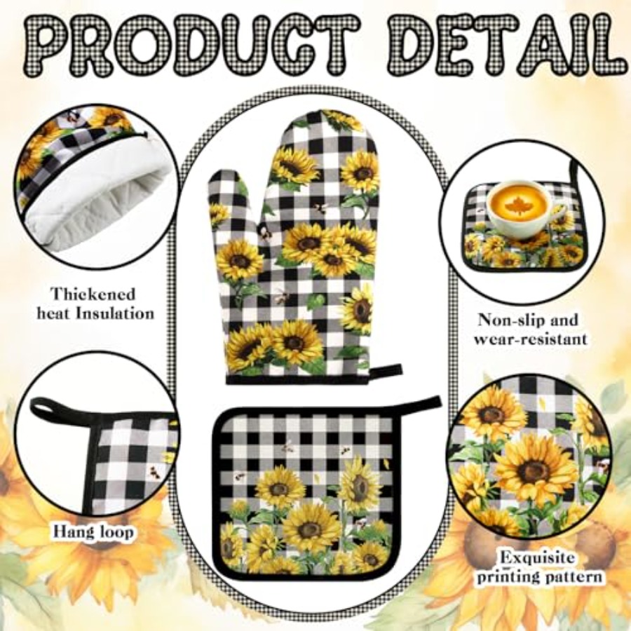 10 Pcs Kitchen Decor Oven Mitt - Mom'S Home Cooking review and price