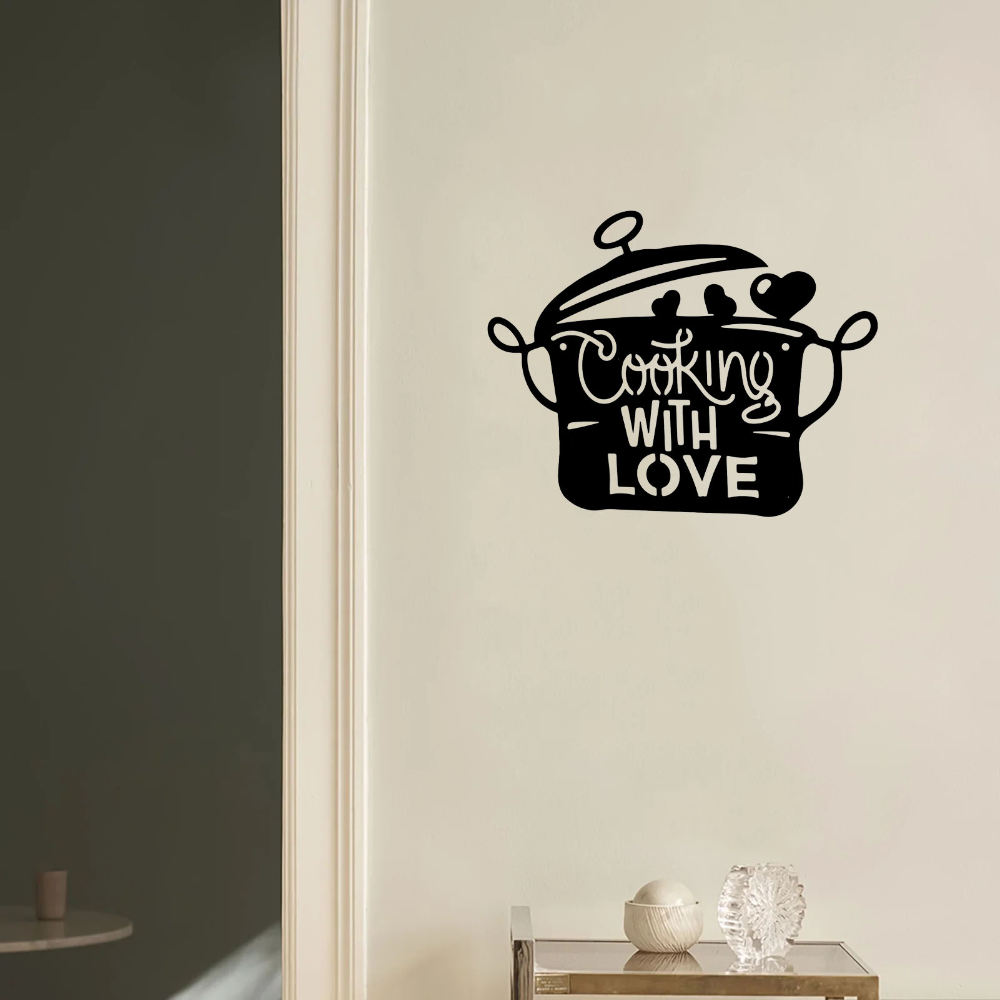 Black Metal Kitchen Pot Sign C - Home Cooking Utensils review and price