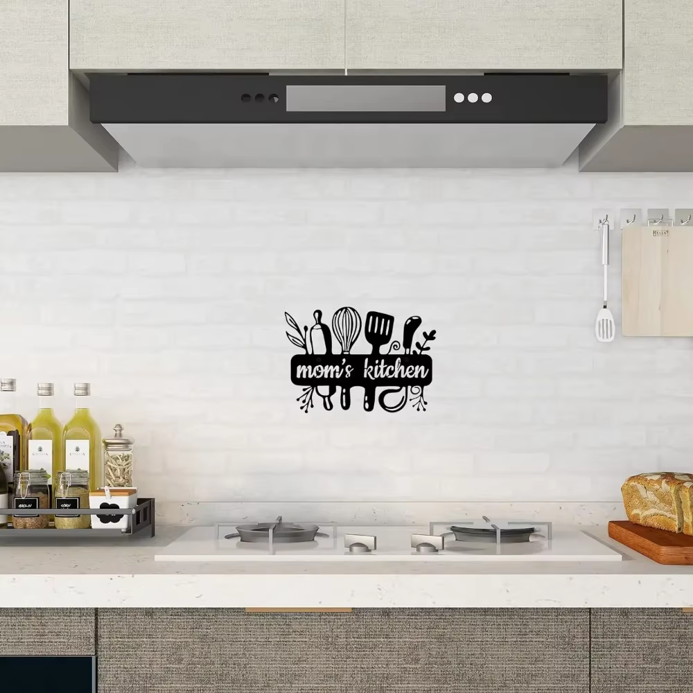 Black Metal Kitchen Pot Sign C - Home Cooking Utensils review and price