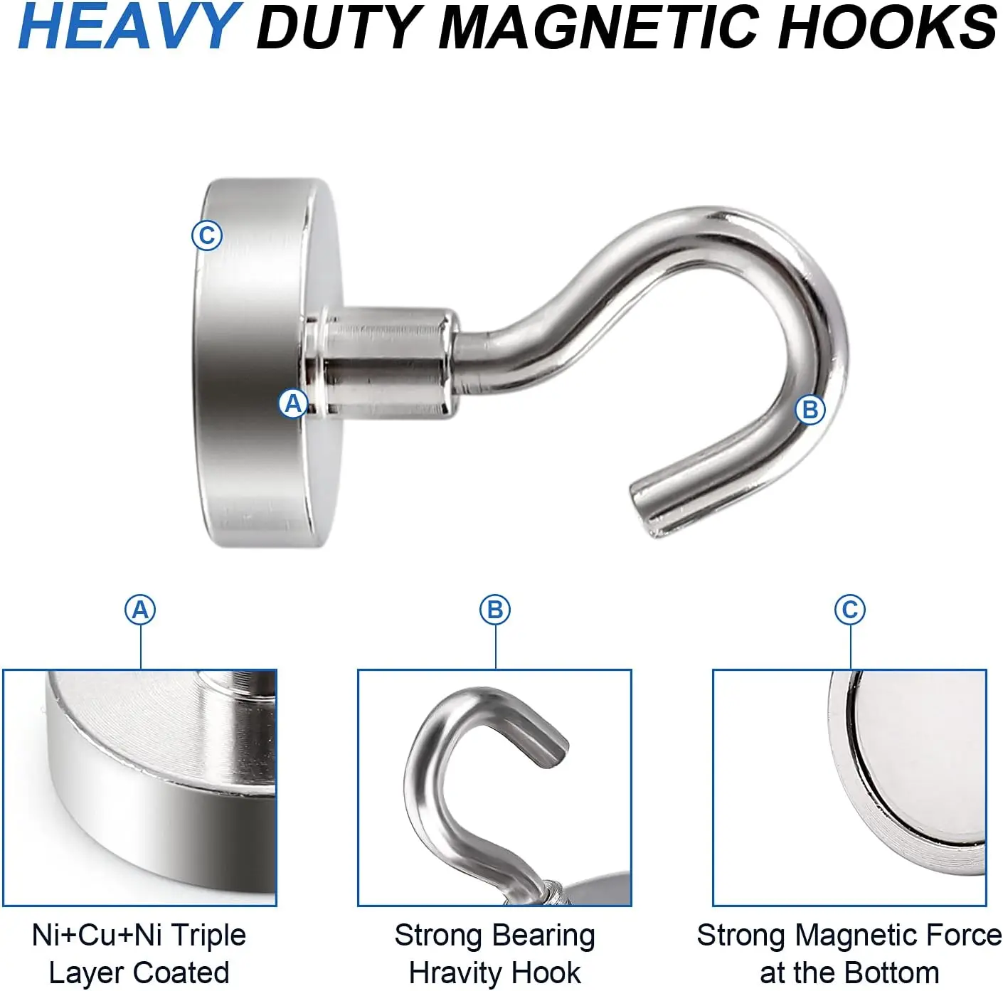 1-80PCS Strong Magnetic Hooks  - Home Cooking Delivery review and price