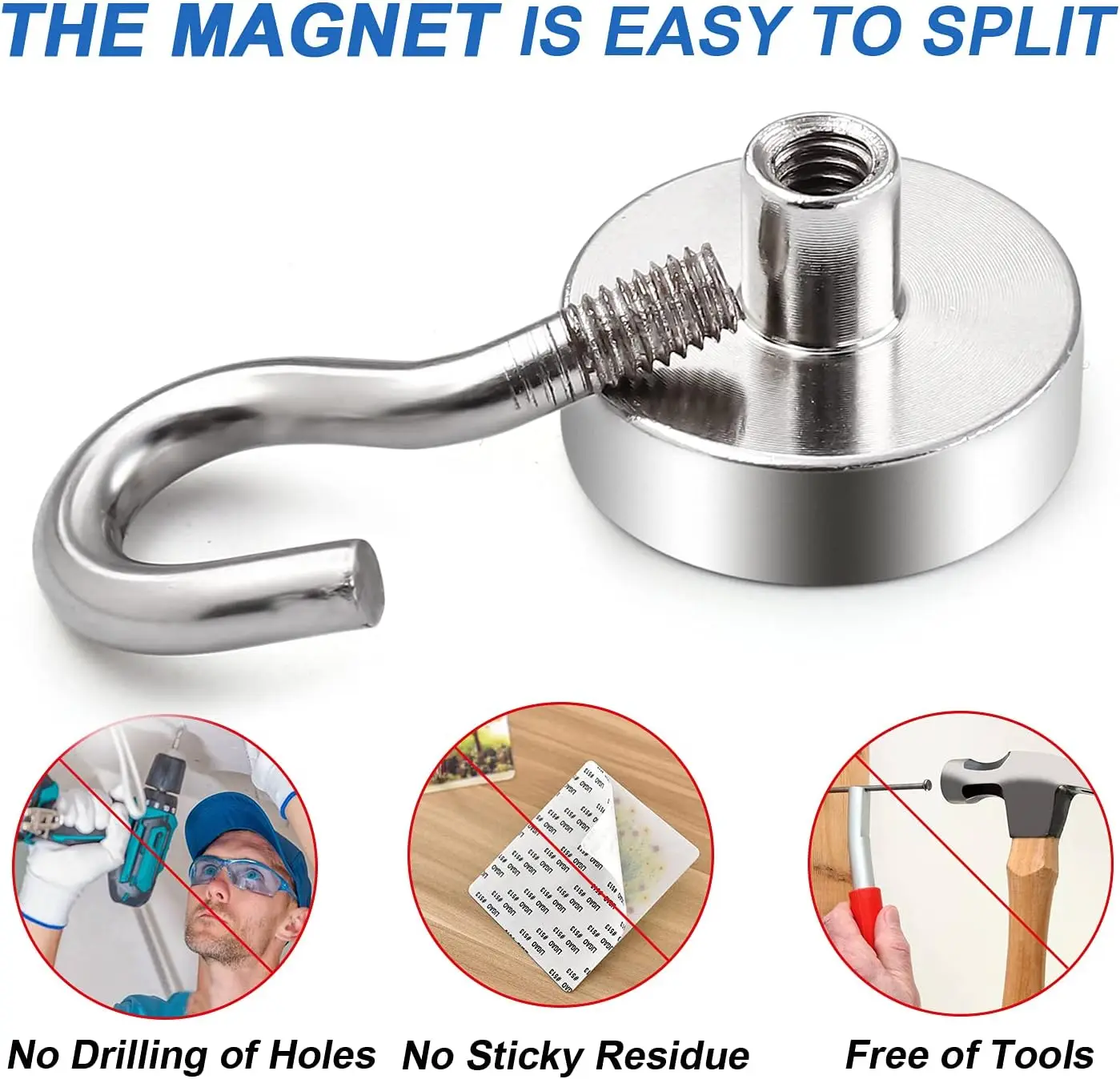 1-80PCS Strong Magnetic Hooks  - Home Cooking Delivery review and price