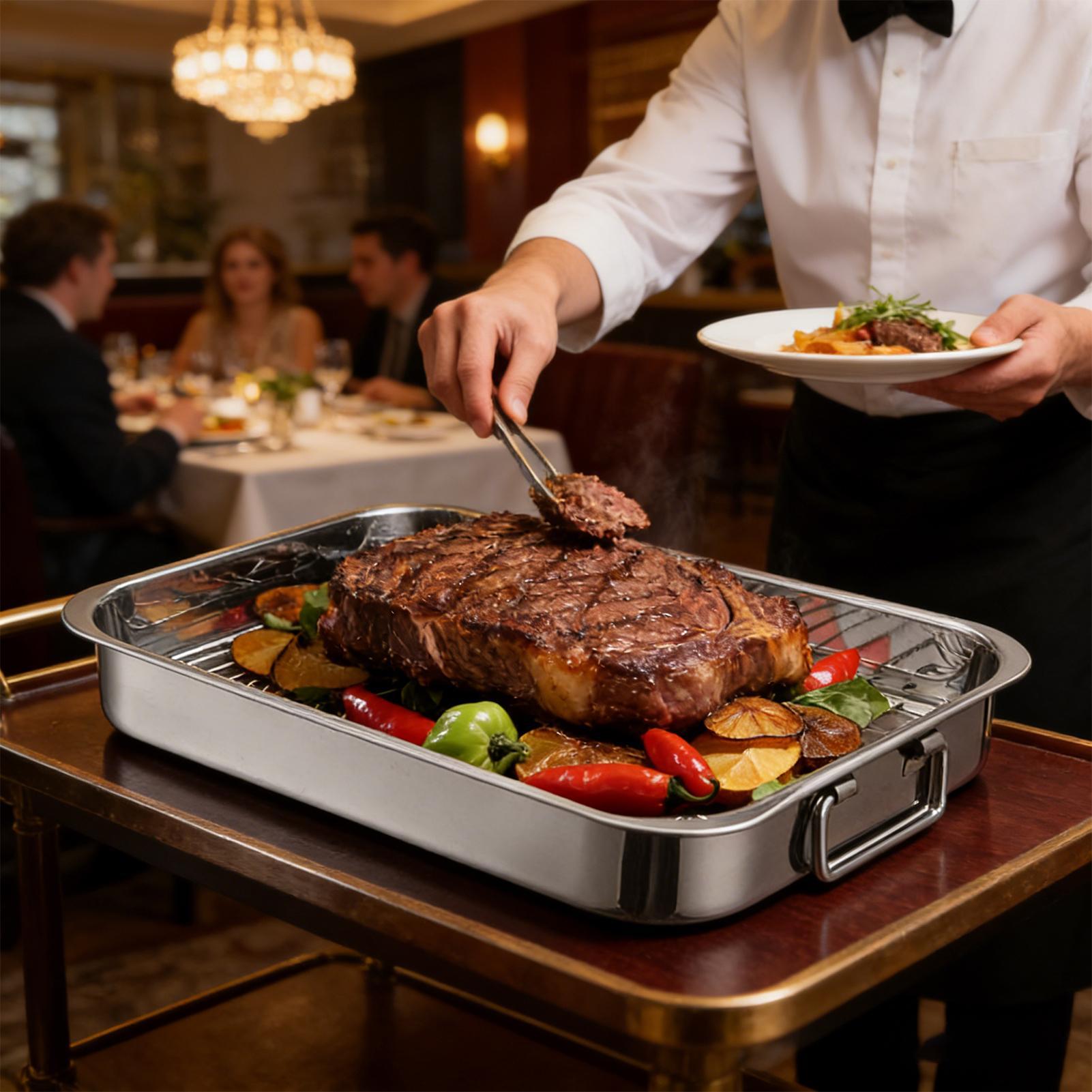 42cm Roasting Pan With Rack St - Home Cooking Utensils review and price