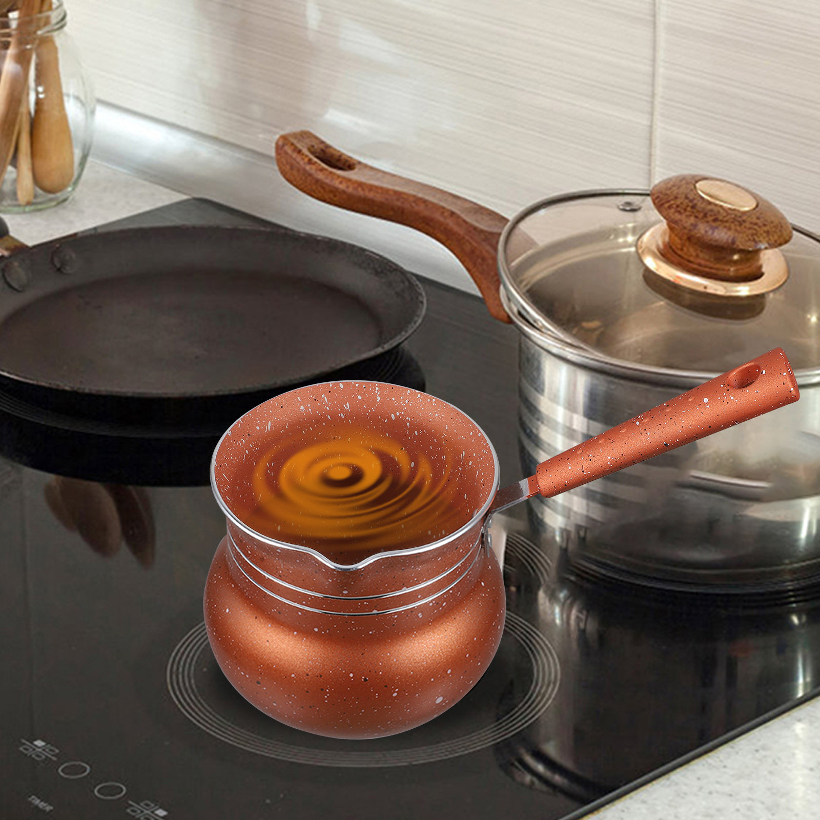 Milk Pot Nonstick Saucepan Kit - Home Cooking Utensils review and price