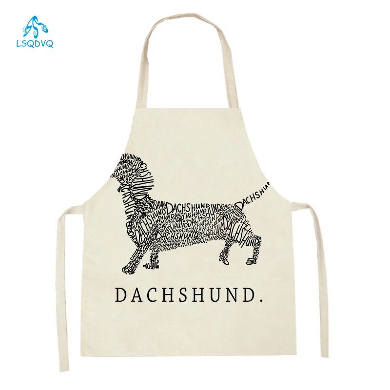 Cartoon Dog Printed Kitchen Ap - Home Cooking For Dogs review and price