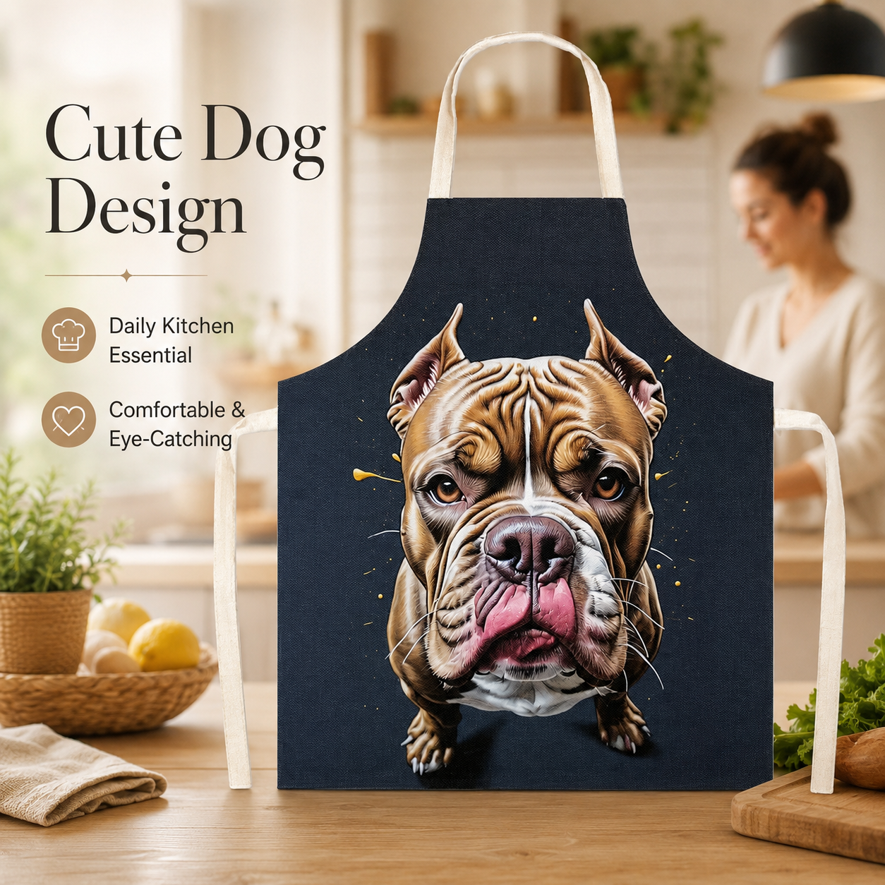 Artistic Dog Portrait Linen Sl - Home Cooking For Dogs review and price