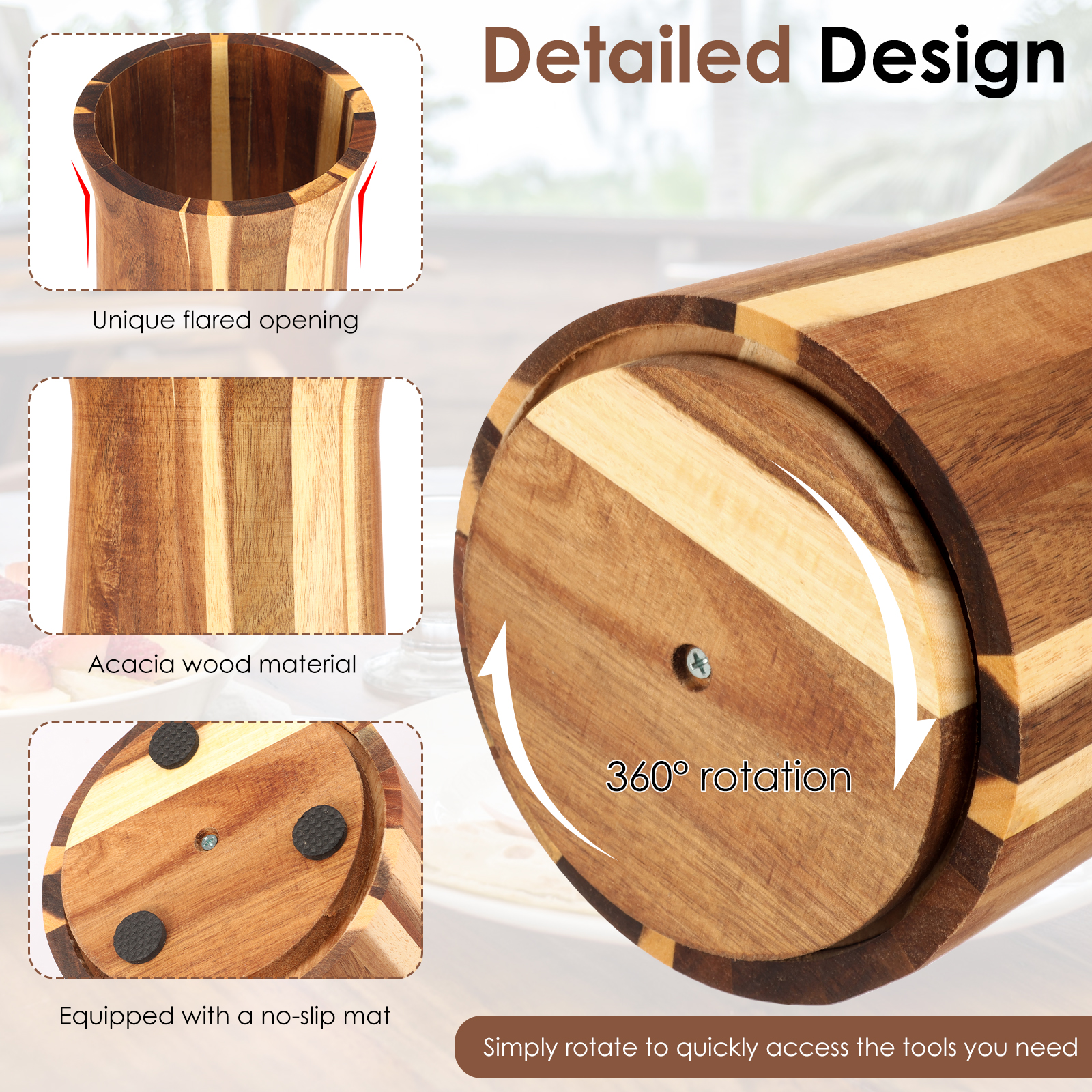 360° Rotating Utensil Holder W - Home Cooking Delivery review and price