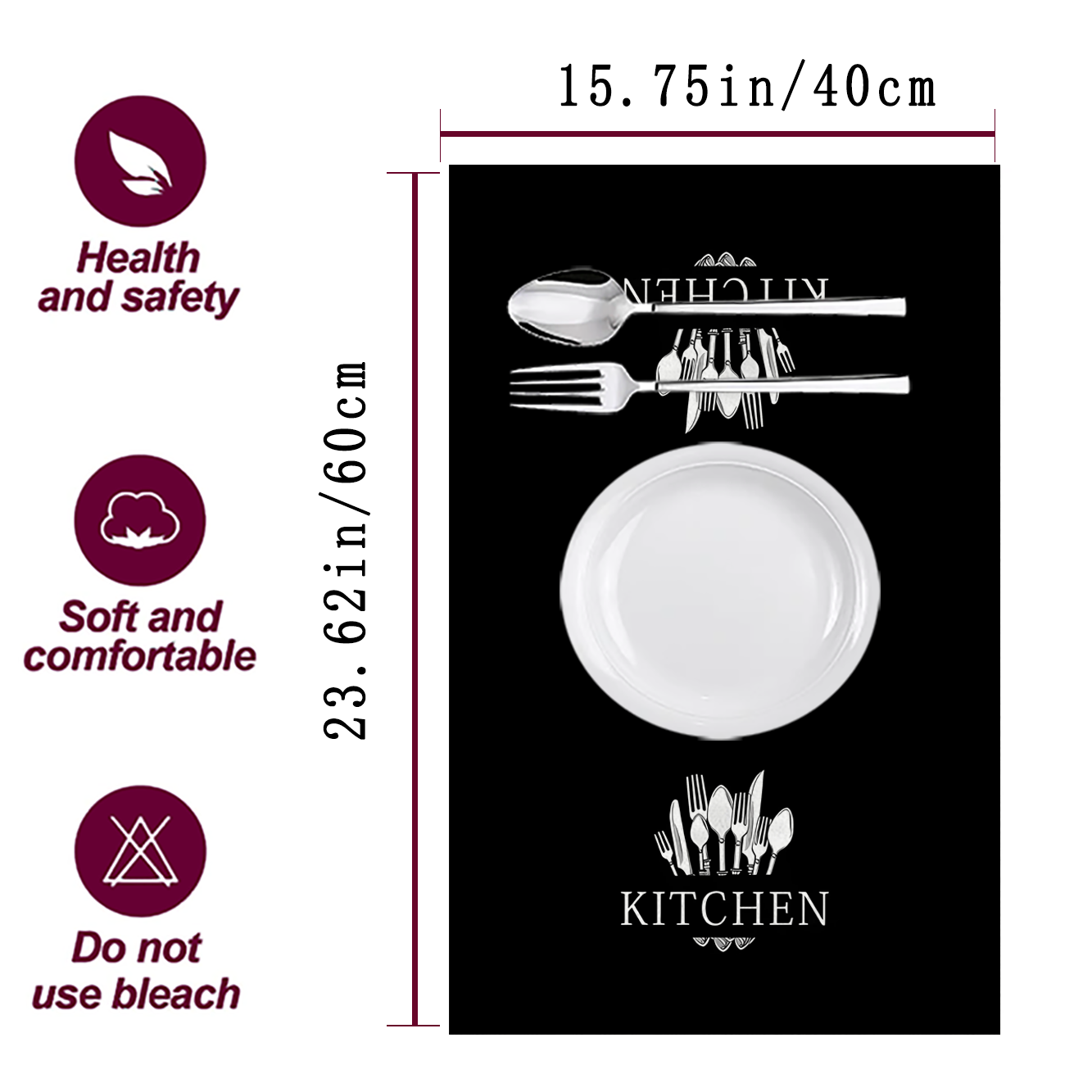 2Pcs, Black Lettered Kitchen T - Mom'S Home Cooking review and price