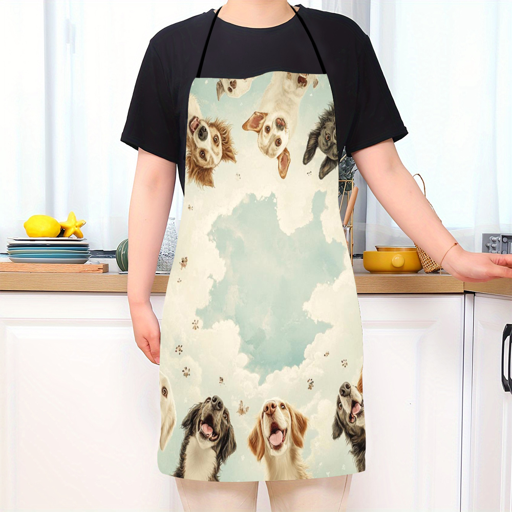 Cute Funny Circle Dogs  Apron  - Home Cooking For Dogs review and price