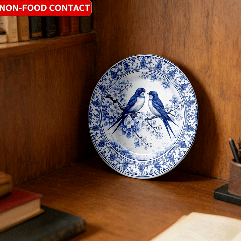 Decorative Plate with Blue-and - Home Cooking Recipes review and price