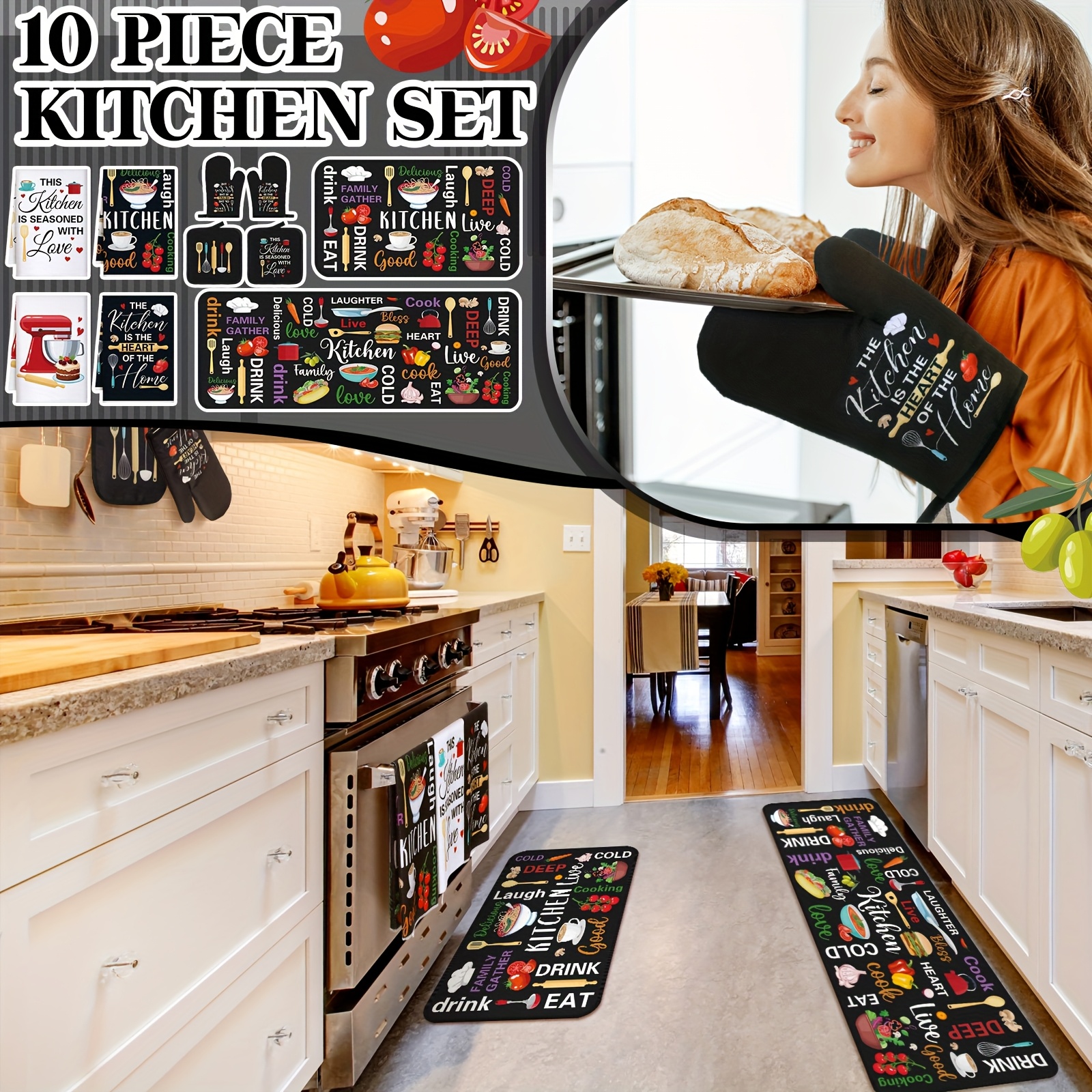 10pcs Farmhouse Home Kitchen D - Mom'S Home Cooking review and price